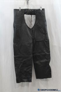 Milwaukee Women's Black Leather Chap Pants SZ M