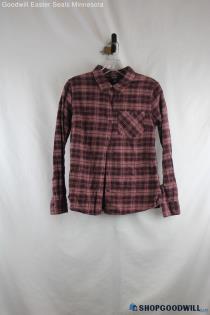 Patagonia Purple Plaid Cotton Button Down - Size 2