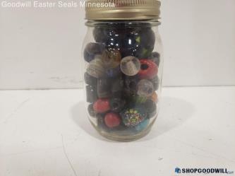 Multicolor Container Of Necklace Rocks