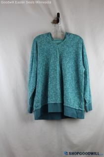 Athleta Blue Cotton Hoodie - Size L