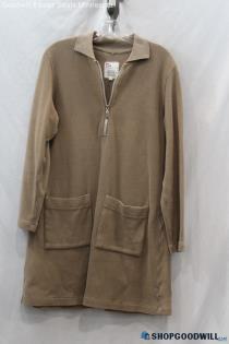 VTG Only In USA Women's Brown Front Pocket Sweater Dress Sz M