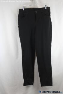 Chico's Women's Black Ponte Slim Pants - Size 8