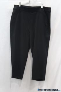 Chico's Women's Black Pull On Cropped Pants - Size L/14