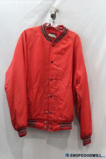 VTG Butwin Men's Red Bomber Jacket Sz XL