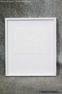 "Bloud Series I-Huer" Embossed Paper Print by Barbara Pacy Signed. Framed 18/50