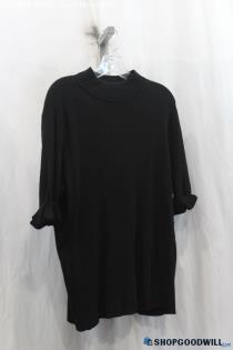 Chico's Women's Black Cuffed Sleeves Pullover Sweater SZ XL