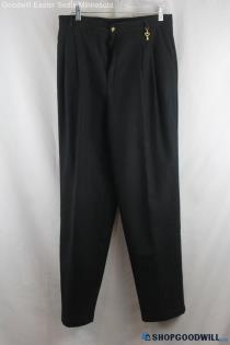 Fundamental Things Women's VTG Black Slim Dress Pants - Size 16