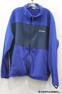 Columbia Men's Blue Fleece Interchangeable Full Zip Sweater Sz XXL