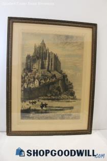 "The Alcazar of Segovia" Re-Proof Etch Print #8787 Axel H Haig Signed Frm PU