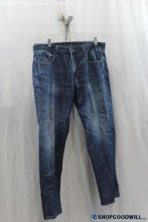 Lucky Brand Mens Blue Washed Straight Jeans Sz 36