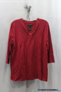 Lane Bryant Womens Red Blouse Sz 16