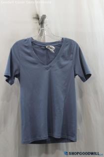 Athleta Womens Dusty Blue T-shirt Sz L