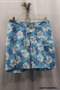 The North Face Women's Blue/White Tropical Print Skirt SZ 4