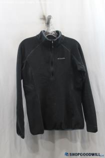 Columbia Womens Black 1/4 Zip Sweater Sz M