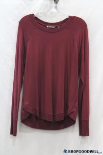 Athleta Women's Burgundy Lightweight Long Sleeve Shirt - Size S