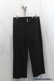 Chico's Womens Black Straight Dress Pants Sz 6