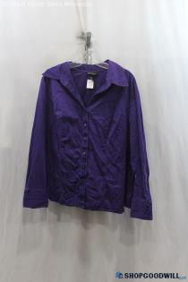 Lane Bryant Women's Dark Purple Blouse - Size 18x20