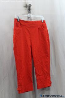 Chico's Womens Orange Capri Pants Sz S