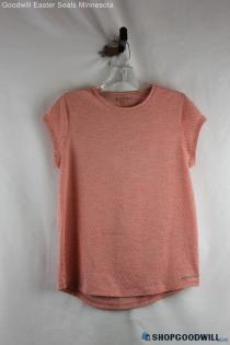 Patagonia Women's Pink Geo Pattern Back Cut-Out T-Shirt - Size M