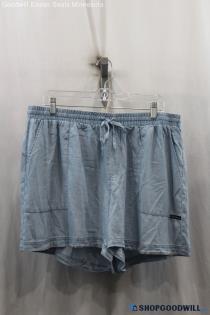 NWT Calvin Klein Womens Blue Pullon Shorts Sz 1X