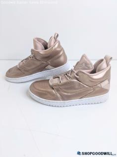 Air Jordans Youth Fadeaway SE GS Particle Beige Gold Sneakers SZ 7Y