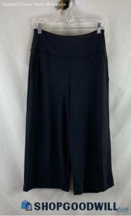 Athleta Women's Black Jersey Knit Wide-Leg Cropped Pants - Size SP