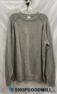 Columbia Men's Gray Ribbed Knit Sweater - Size XL