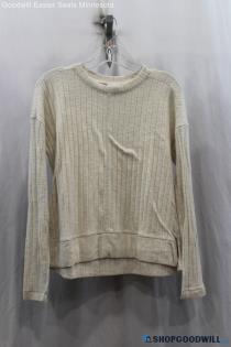 Lucky Brand Women's White Pullover Long Sleeve Sweater SZ S