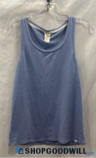 Lucky Brand Women's Periwinkle Blue Ribbed Knit Tank Top - Size M