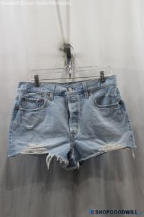 Levi's Womens Blue Denim Shorts Sz 32