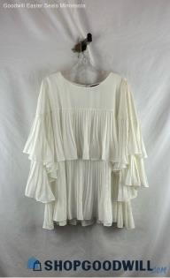 Lane Bryant Women's White Blouse - Sz 24