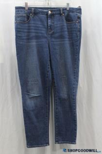 Chico's Women's Blue Wash Slim Skinny Jeans SZ 10