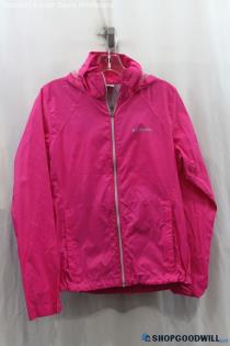 Columbia Women's Hot Pink Windbreaker Jacket SZ M