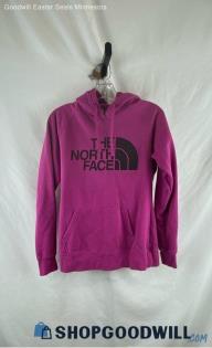 The North Face Women's Fuschia Cotton Hoodie - Sz S