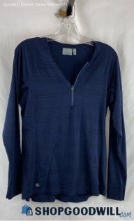 Athleta Women's Blue Polyester Long Sleeve - Sz L