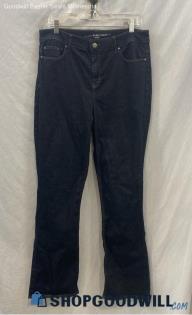 Chico's Women's Blue Dark Washed Bootcut Jeggings sz 10R