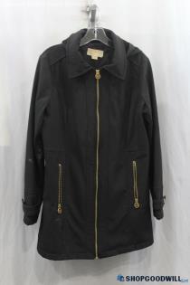 Michael Kors Womens Black Softshell Jacket Sz M