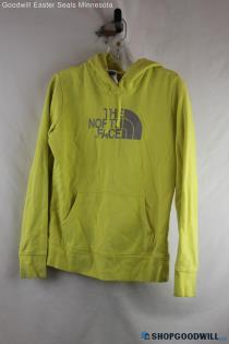 The North Face Women's Yellow Logo Graphic Fleece Lined Hoodie - Size S