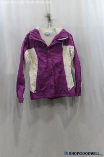 Columbia Women's Purple/White Athletic Jacket - Size XS