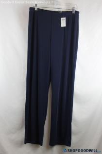 NWT Chico's Women's Navy Pull-On Straight Pants - Size 12