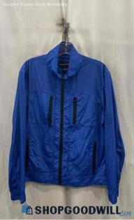 Michael Kors Men's Blue Windbreaker Jacket - Sz M