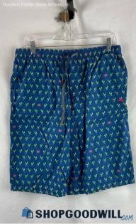 Tommy Bahama Men's Blue/Green Lobster Graphic Pull On Shorts - Sz L