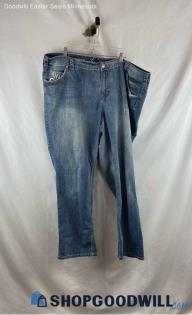 Lane Bryant Women's Blue Cotton Jeans - Sz 29