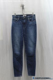 Paige Womens Blue Washed Skinny Jeans Sz 27