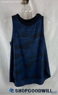 Athleta Women's Blue/Black Heathered Athletic Tank Top - Sz M