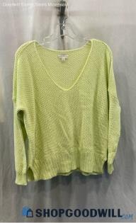 Lucky BrandWomen's Lime Green Scoop Neck Sweater - Sz S