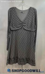 Athleta Women's Gray Pattern Shift Dress Sz XL