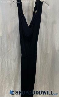 Chico's Women's Black Formal Long V-neck Dress - Sz 2