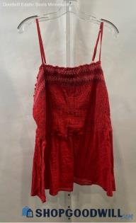 NWT Lane Bryant Women's Red Tank Blouse Sz 34/36