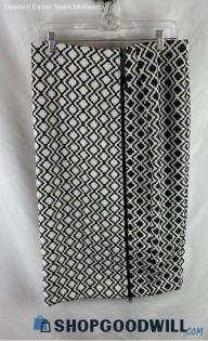 Lane Bryant Women's Black/White Tweed Pattern Knee Length Skirt - Sz 14